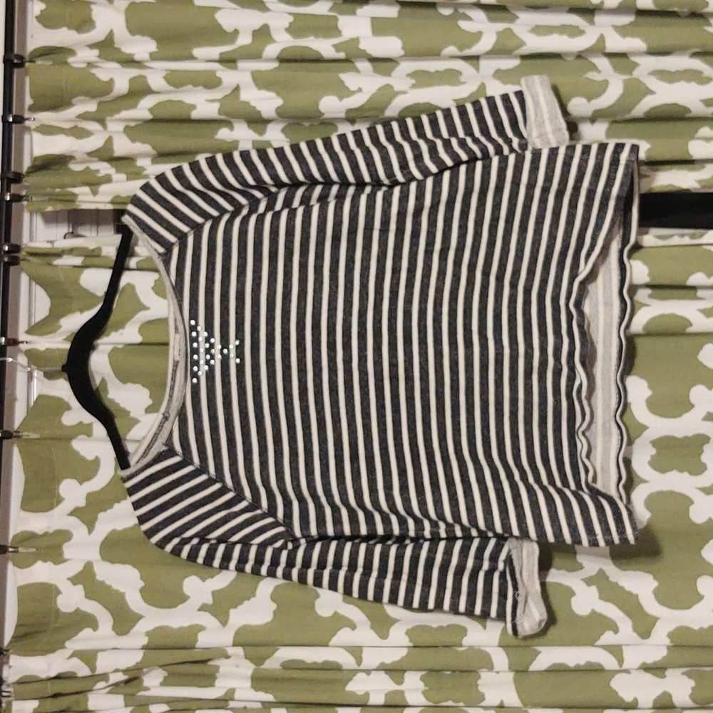 Navy and Cream Large Shirt